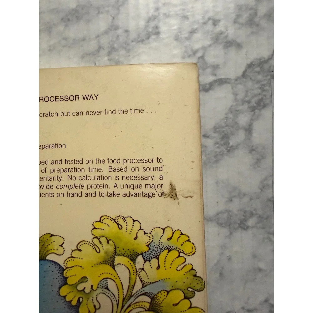 The Electric Vegetarian Cookbook Natural Cooking Food Processor 1980 Szilard Woo